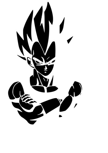 Vegeta dragonball aufkleber - vegeta, z